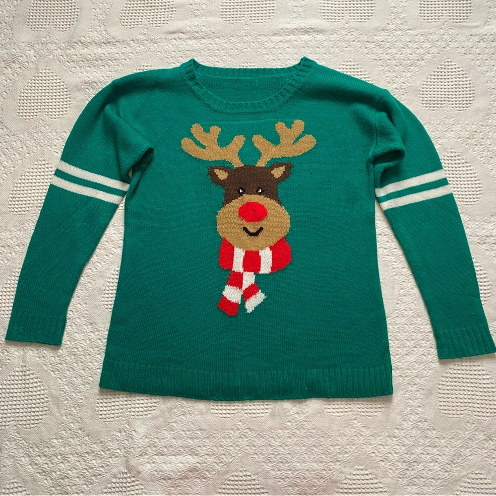 $5 or 3/$10 Reindeer ‘Ugly’ Christmas Sweater Size Large